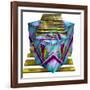 Art Deco Cubes 1-Art Deco Designs-Framed Giclee Print