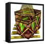 Art Deco Cubes 2-Art Deco Designs-Framed Stretched Canvas