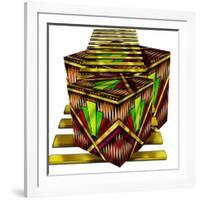 Art Deco Cubes 2-Art Deco Designs-Framed Giclee Print