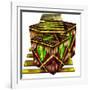 Art Deco Cubes 2-Art Deco Designs-Framed Giclee Print