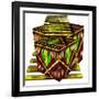 Art Deco Cubes 2-Art Deco Designs-Framed Giclee Print