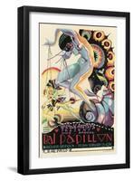 Art Deco Dance Poster-null-Framed Art Print