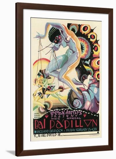 Art Deco Dance Poster-null-Framed Art Print