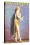 Art Deco Dancer-null-Stretched Canvas