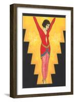 Art Deco Dancer-null-Framed Art Print