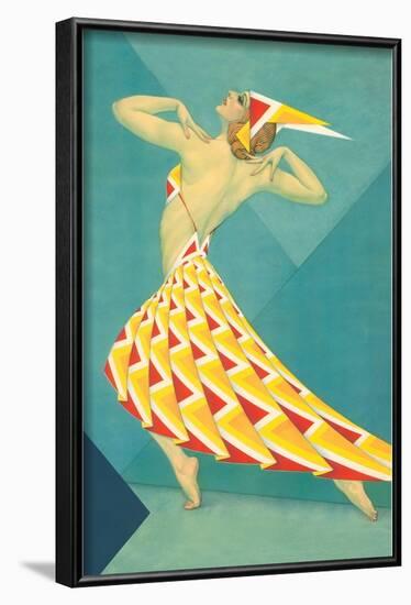 Art Deco Dancer-null-Framed Art Print