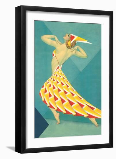 Art Deco Dancer-null-Framed Art Print