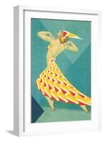 Art Deco Dancer-null-Framed Art Print