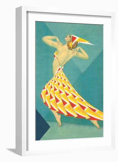 Art Deco Dancer-null-Framed Art Print