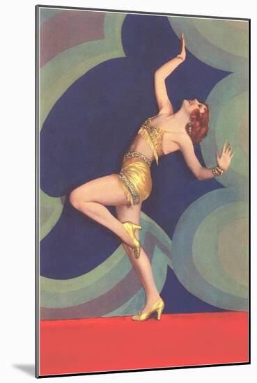 Art Deco Dancer-null-Mounted Art Print