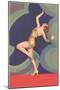 Art Deco Dancer-null-Mounted Art Print