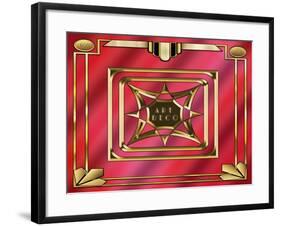 Art Deco Design 2020B-Art Deco Designs-Framed Giclee Print