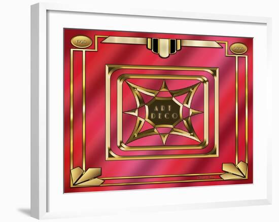 Art Deco Design 2020B-Art Deco Designs-Framed Giclee Print