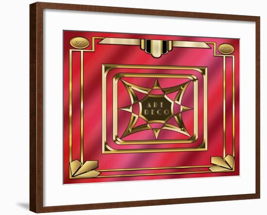 Art Deco Design 2020B-Art Deco Designs-Framed Giclee Print