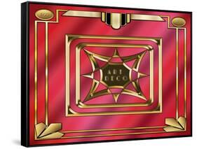 Art Deco Design 2020B-Art Deco Designs-Framed Stretched Canvas