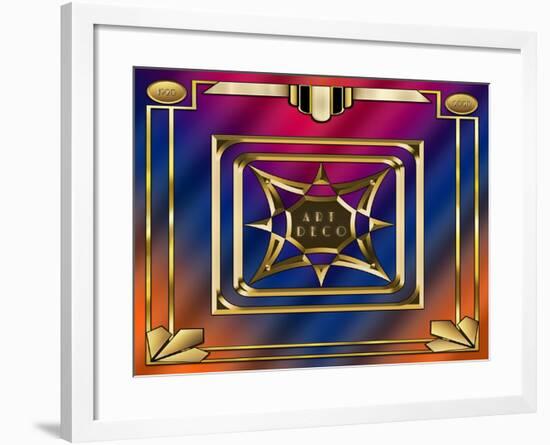 Art Deco Design 2020C-Art Deco Designs-Framed Giclee Print