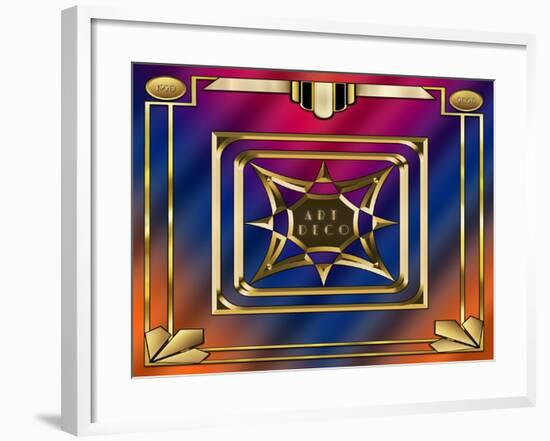 Art Deco Design 2020C-Art Deco Designs-Framed Giclee Print