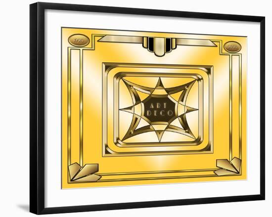 Art Deco Design 2020D-Art Deco Designs-Framed Giclee Print