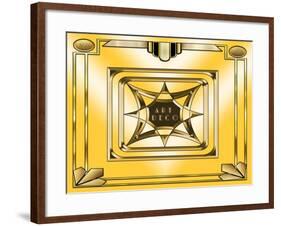 Art Deco Design 2020D-Art Deco Designs-Framed Giclee Print