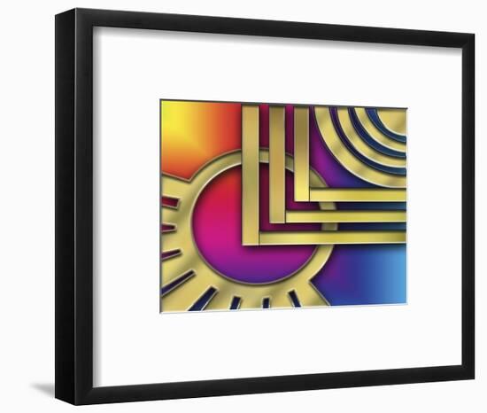 Art Deco Design 24A-Art Deco Designs-Framed Giclee Print