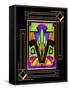 Art Deco Design 5B Frame 3-Art Deco Designs-Framed Stretched Canvas