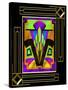 Art Deco Design 5B Frame 3-Art Deco Designs-Stretched Canvas