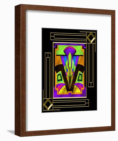 Art Deco Design 5B Frame 3-Art Deco Designs-Framed Giclee Print