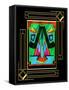 Art Deco Design 6B-Art Deco Designs-Framed Stretched Canvas