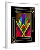 Art Deco Design 7B Frame 3-Art Deco Designs-Framed Giclee Print