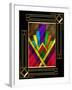 Art Deco Design 7B Frame 3-Art Deco Designs-Framed Giclee Print