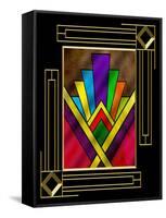 Art Deco Design 7B Frame 3-Art Deco Designs-Framed Stretched Canvas