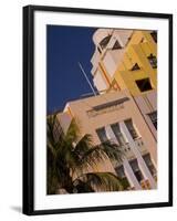 Art Deco Design of Cavalier Hotel, South Beach, Miami, Florida, USA-Nancy & Steve Ross-Framed Photographic Print