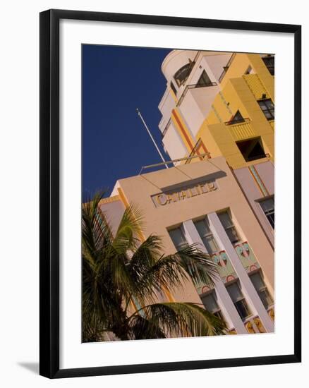 Art Deco Design of Cavalier Hotel, South Beach, Miami, Florida, USA-Nancy & Steve Ross-Framed Photographic Print