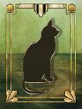 Deco Cat 1 Frame 1-Art Deco Designs-Giclee Print