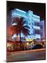 Art Deco District at Dusk, Ocean Drive, Miami Beach, Miami, Florida, United States of America-Gavin Hellier-Mounted Photographic Print