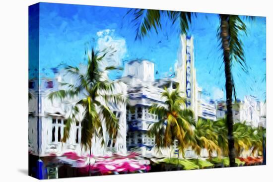 Art Deco District - In the Style of Oil Painting-Philippe Hugonnard-Stretched Canvas