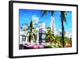 Art Deco District - In the Style of Oil Painting-Philippe Hugonnard-Framed Giclee Print