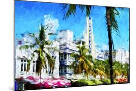 Art Deco District - In the Style of Oil Painting-Philippe Hugonnard-Mounted Giclee Print
