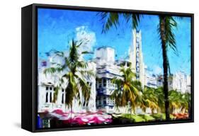 Art Deco District - In the Style of Oil Painting-Philippe Hugonnard-Framed Stretched Canvas