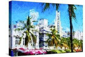 Art Deco District - In the Style of Oil Painting-Philippe Hugonnard-Stretched Canvas