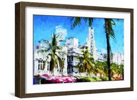 Art Deco District - In the Style of Oil Painting-Philippe Hugonnard-Framed Giclee Print