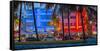 Art Deco District, Ocean Drive, South Beach, Miami Beach, Miami, Florida, USA-Gavin Hellier-Framed Stretched Canvas