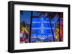 Art Deco District, Ocean Drive, South Beach, Miami Beach, Miami, Florida, USA-Gavin Hellier-Framed Photographic Print