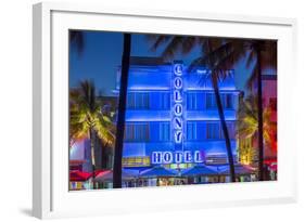 Art Deco District, Ocean Drive, South Beach, Miami Beach, Miami, Florida, USA-Gavin Hellier-Framed Photographic Print