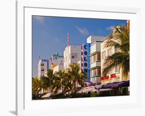 Art Deco District of South Beach, Miami Beach, Florida-Adam Jones-Framed Photographic Print