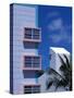 Art Deco District, South Beach, Miami, Florida-Greg Johnston-Stretched Canvas