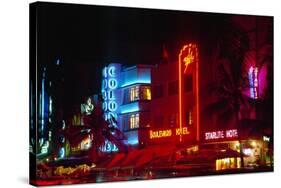 Art Deco District, South Beach, Miami-George Oze-Stretched Canvas