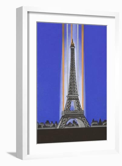 Art Deco Eiffel Tower-null-Framed Art Print