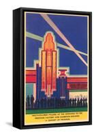 Art Deco Entrance, Chicago World's Fair-null-Framed Stretched Canvas