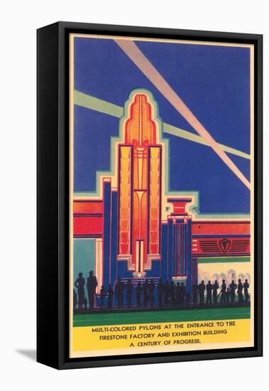 Art Deco Entrance, Chicago World's Fair-null-Framed Stretched Canvas